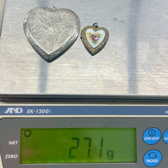 Jewelry - 2 Sterling silver heart lockets